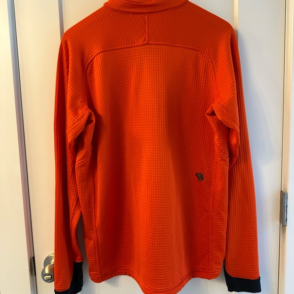 Mountain Hardwear Men's Vibrant Orange Lightweight Half Zip - Picture 2 of 2